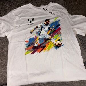 Messi White Graphic T-Shirt